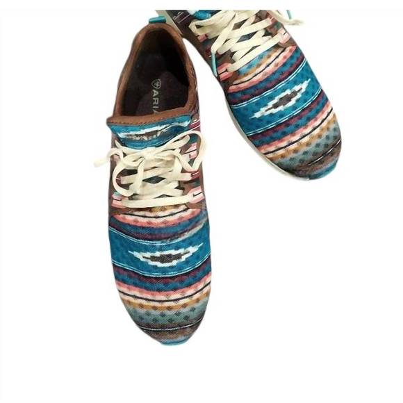 NEW ARIAT women's fuse athletic shoes in turquoise - Picture 4 of 5